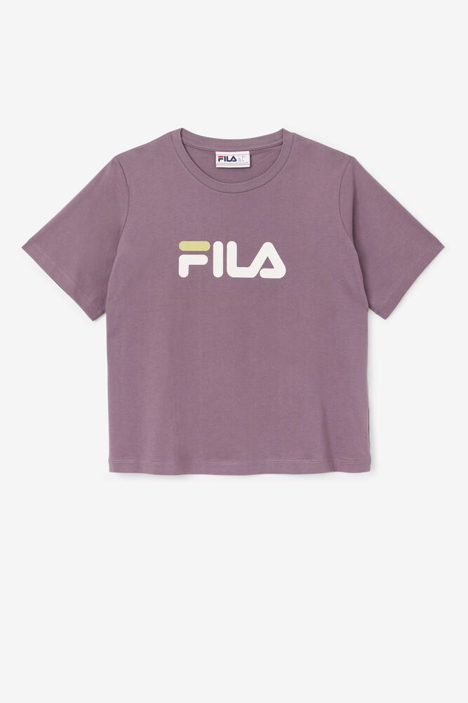 Fila Thea T-Shirt Purple - Womens - 71589ARKL